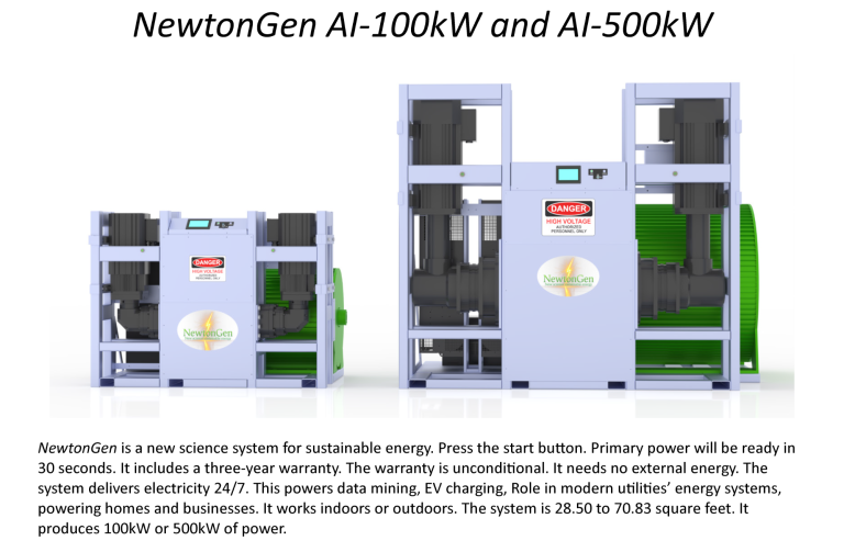 NewtonGen AI-100kW and AI-500kW cutsheet Download NewtonGen AI-100kw and AI-500kW